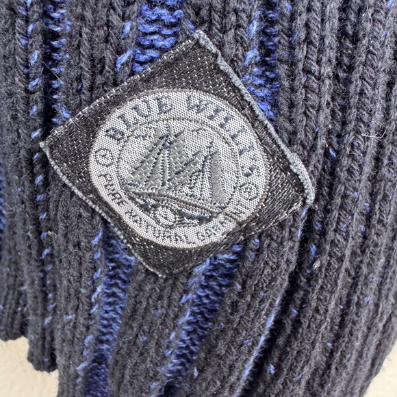 BLUE WILLI'S Blue Chunky Cowl Neck Pullover Women's Sweater / Size XL - Picture 2 of 11